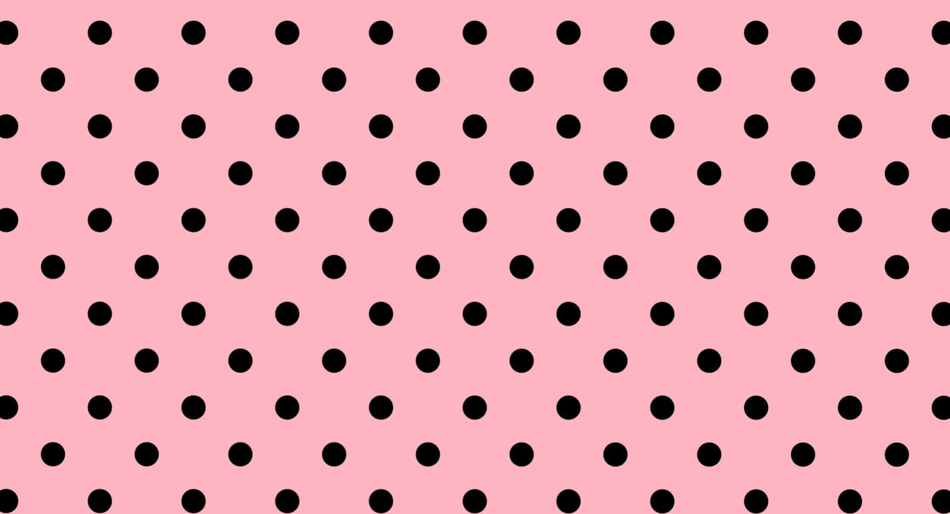pink background, black polka dots, repeating grid pattern, Full HD Desktop Wallpaper