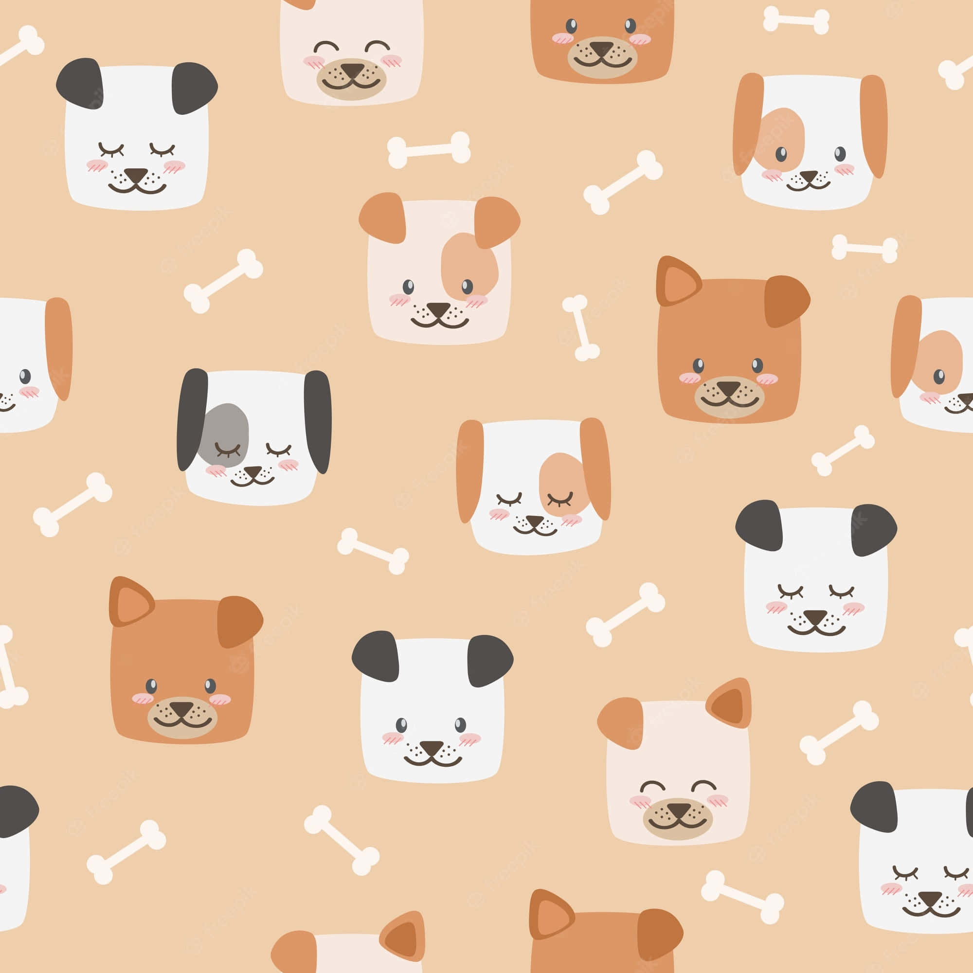 beige background, soft peach background, repeating pattern, Full HD Desktop Wallpaper