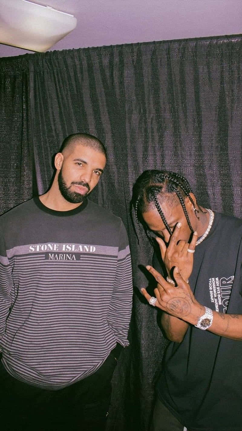 Aesthetic Drake, purple walls, black curtains, HD Phone Wallpaper