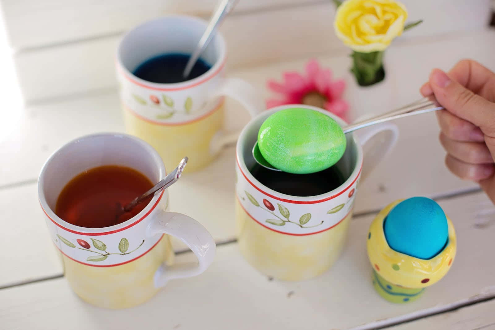 pastel easter, green egg, dark liquid, HD Desktop Wallpaper