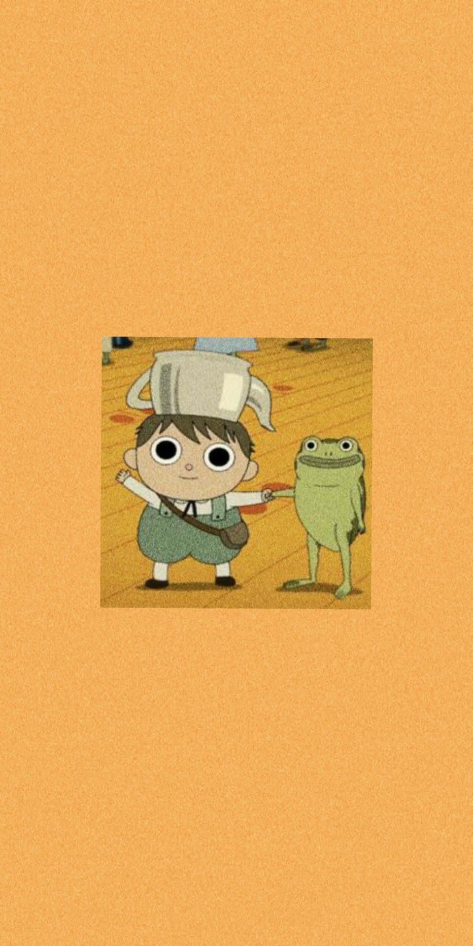 aesthetic frog, cartoon boy, chef's hat, Full HD Phone Wallpaper