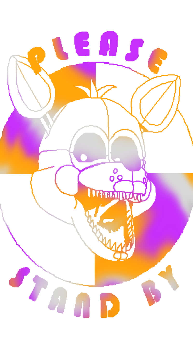 lolbit, cartoon animatronic face, glowing eyes, HD Phone Wallpaper