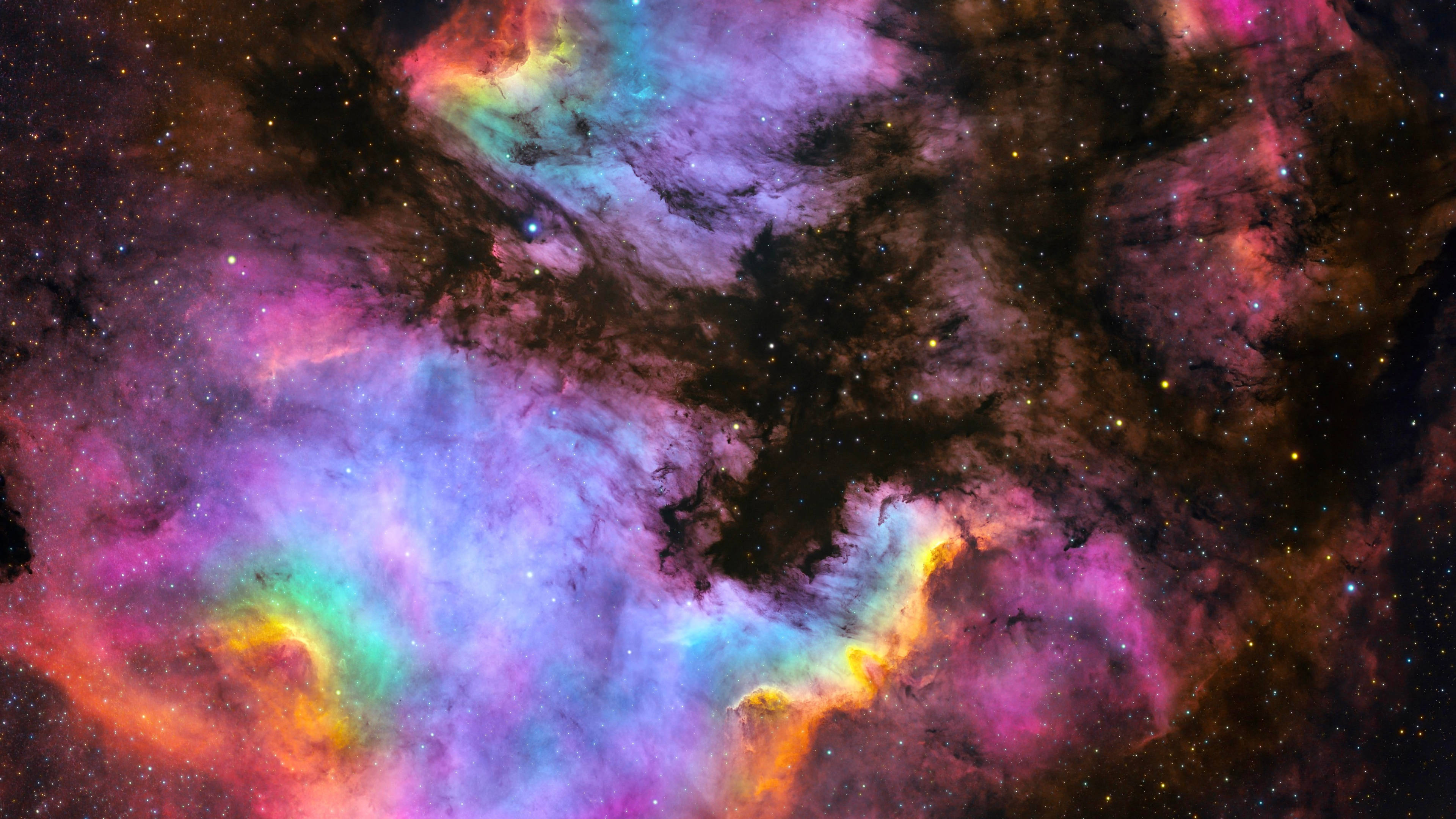 Nebula, Colorful Galaxy, electric pinks, 4K Desktop Wallpaper