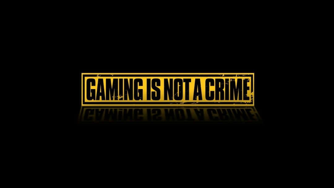 Aesthetic Gaming, black background, mirrored reflection, SD Desktop Wallpaper