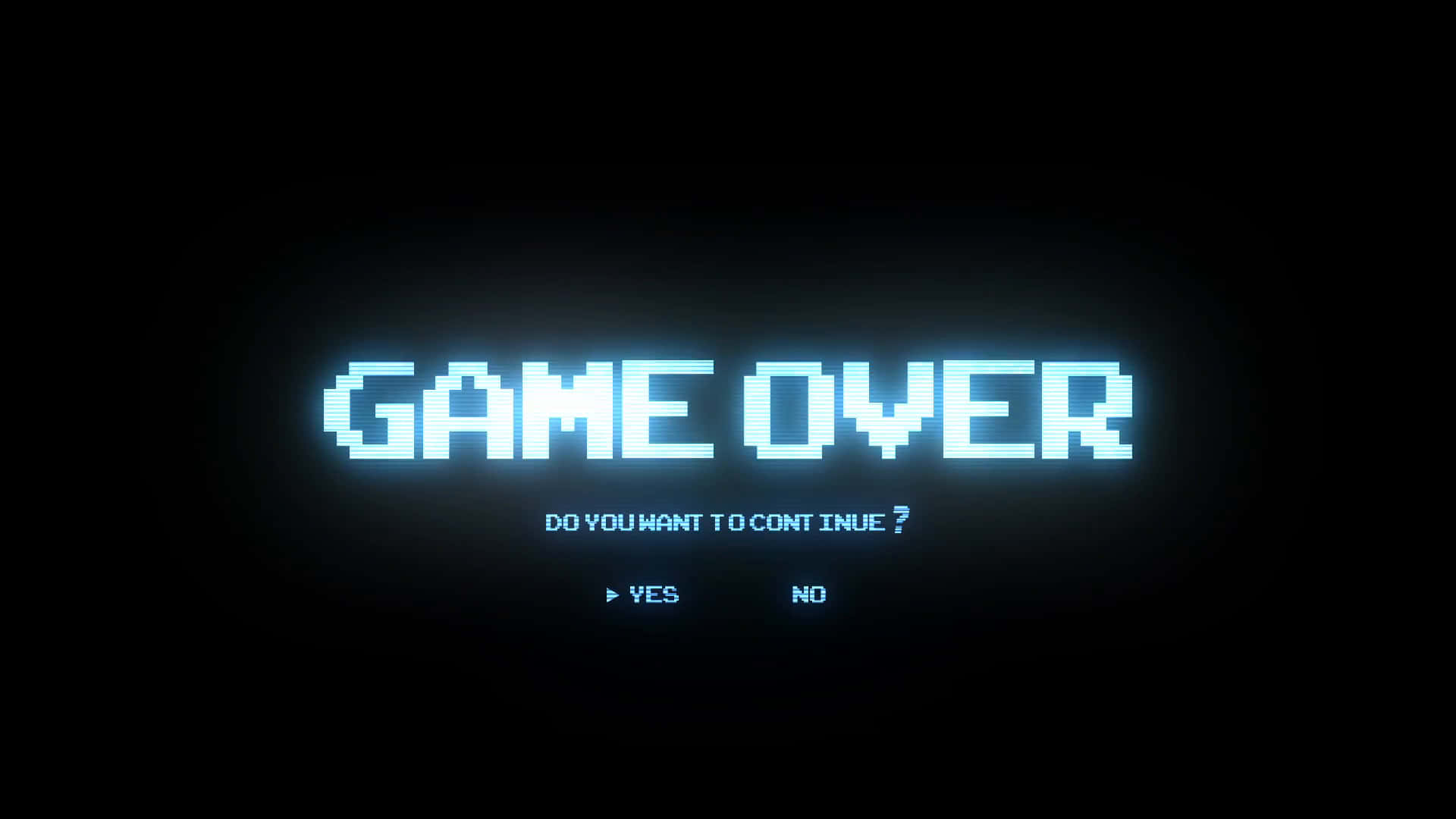 GAME OVER, DO YOU WANT TO CONTINUE?, blue, Full HD Desktop Wallpaper