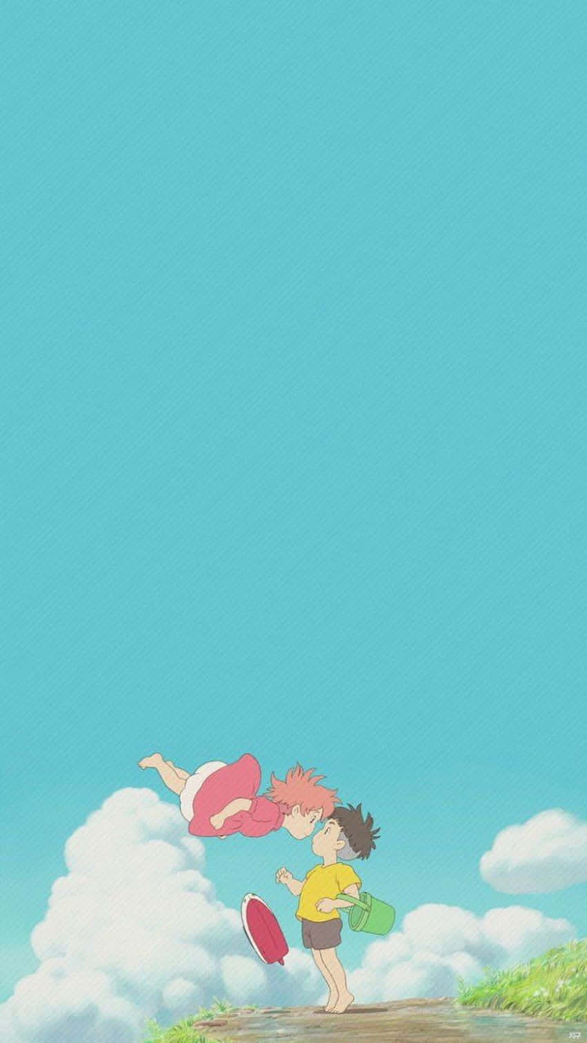Ghibli, yellow, green bucket, HD Phone Wallpaper