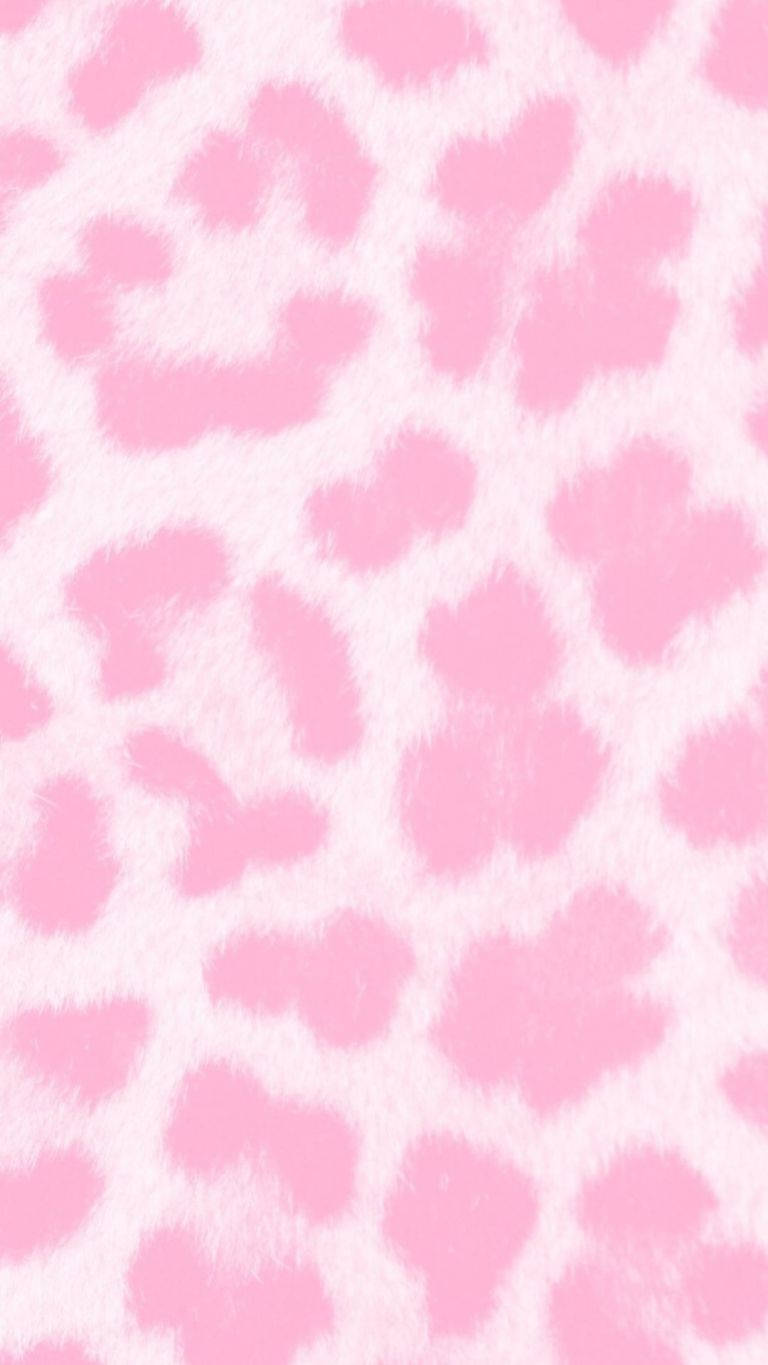 aesthetic girly, pink leopard print, fluffy, HD Phone Wallpaper