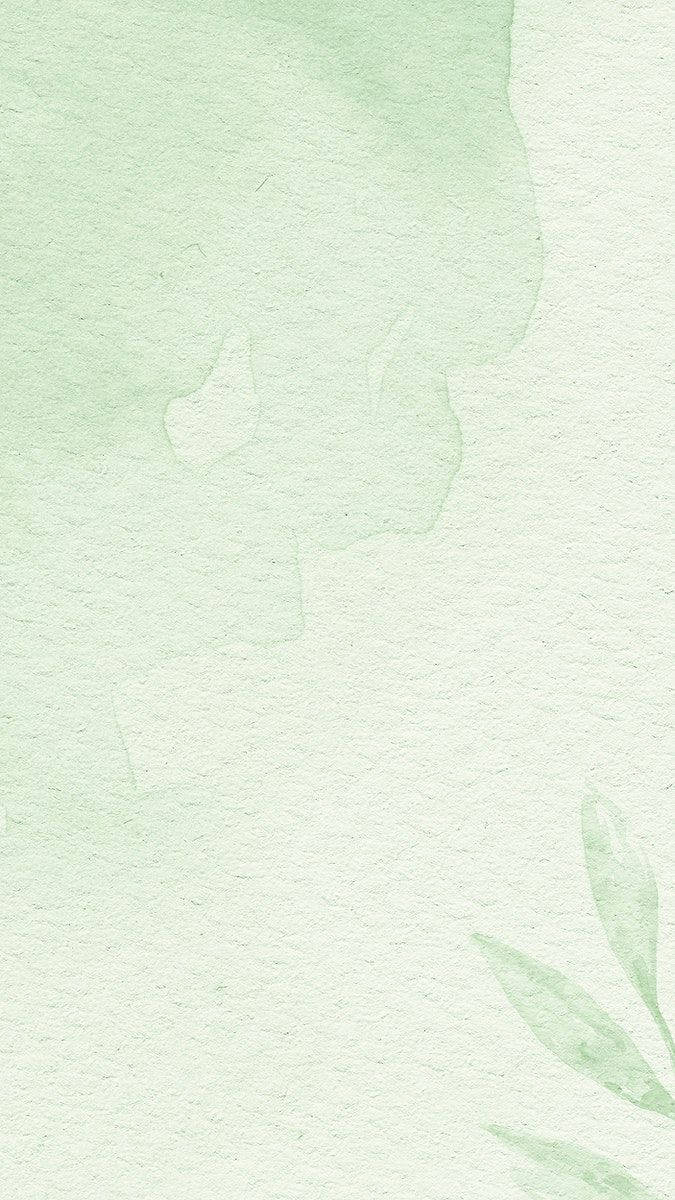 mint green, soft watercolor, textured paper, SD Phone Wallpaper