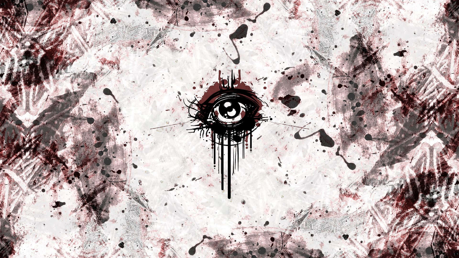 Aesthetic Grunge Laptop, bloody ink, dripping ink, Full HD Desktop Wallpaper