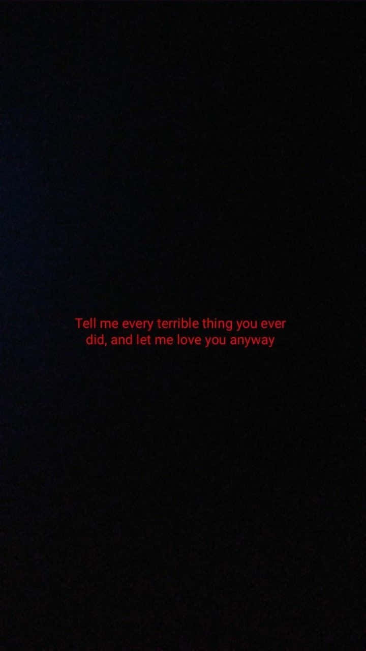 Aesthetic Grunge Phone, dark background, glowing red text, HD Phone Wallpaper