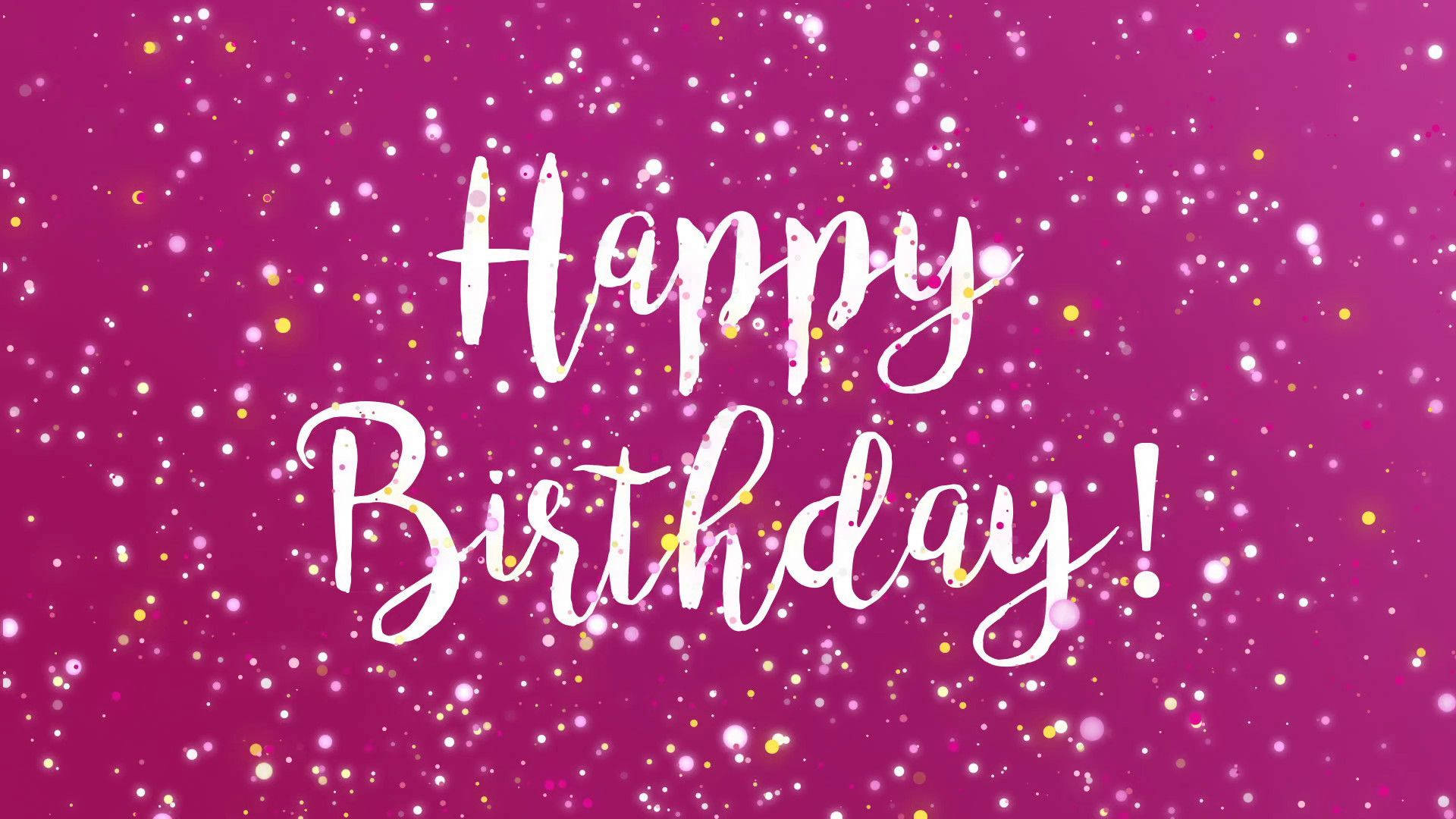 vibrant magenta, sparkling glitter, elegant white cursive text, Full HD Desktop Wallpaper