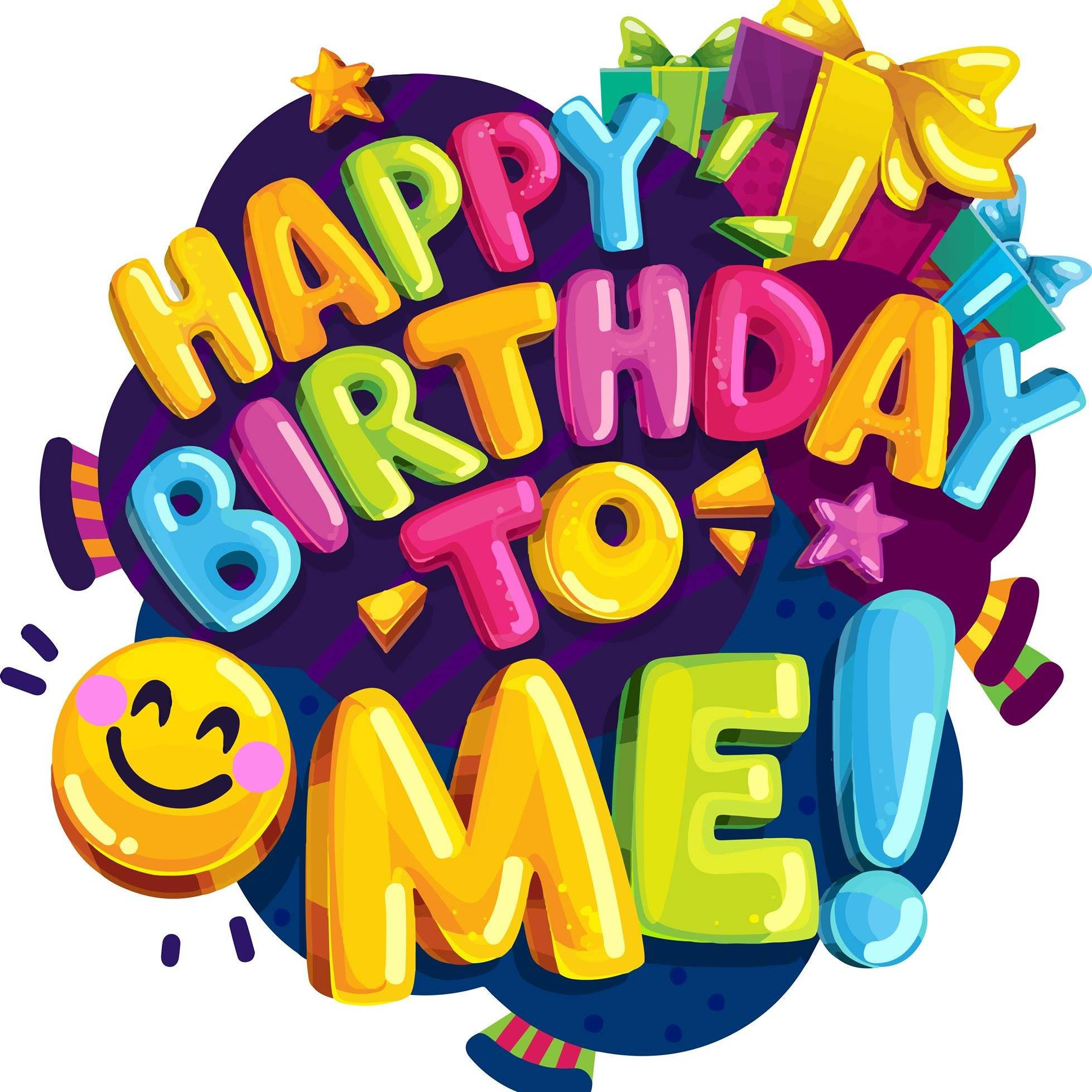Happy Birthday to Me!, 3D-rendered, colorful balloons, Full HD Desktop Wallpaper