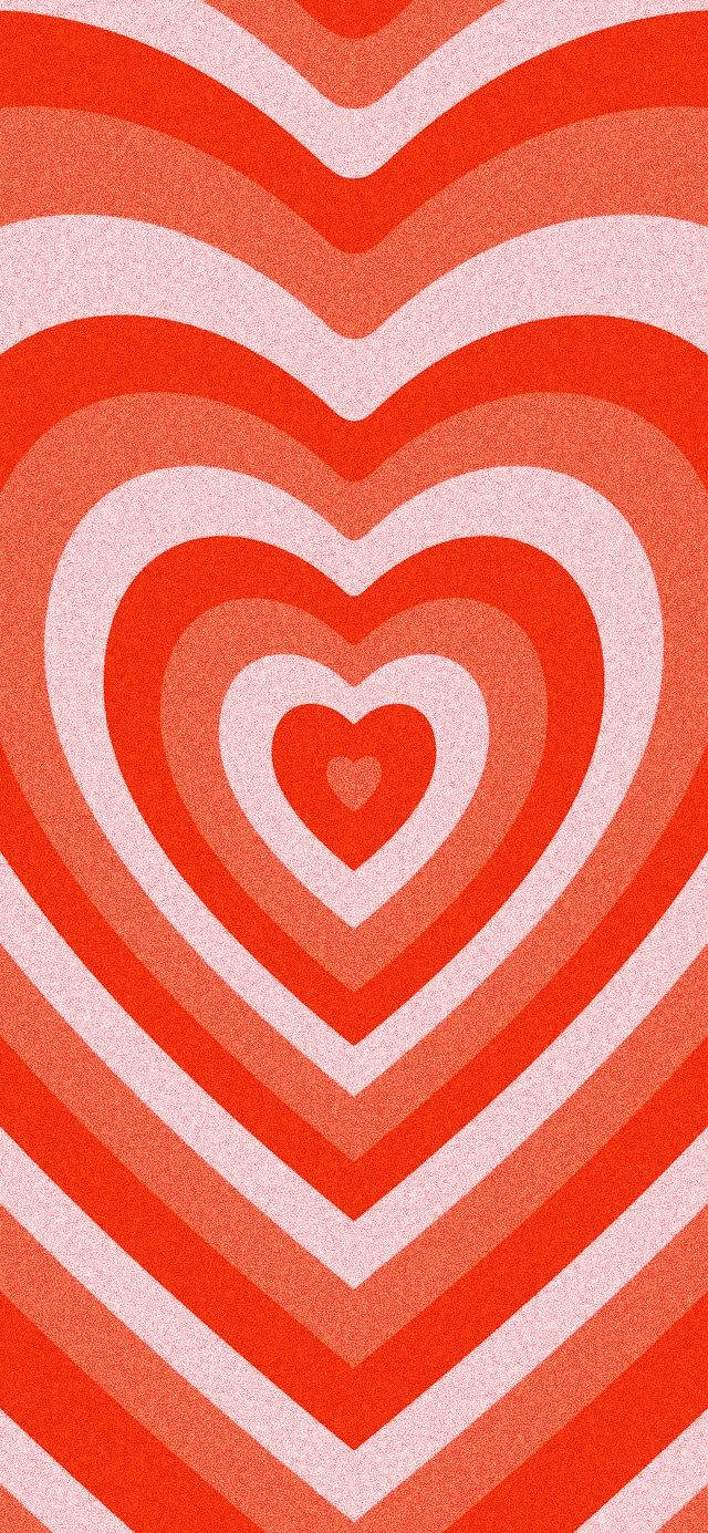 Heart Aesthetic Layers, red, white, HD Phone Wallpaper