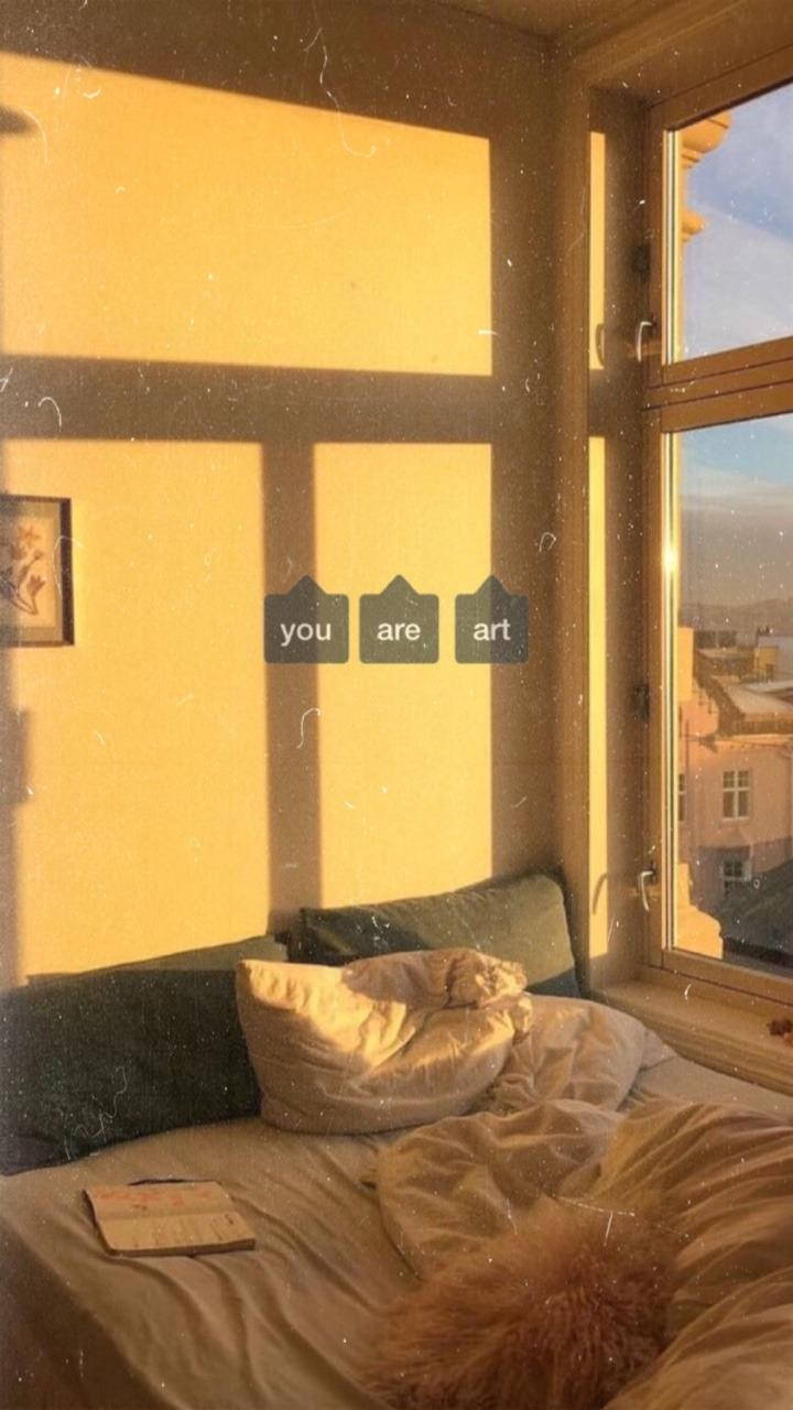 Aesthetic Home, yellow room, sunlight, HD Phone Wallpaper