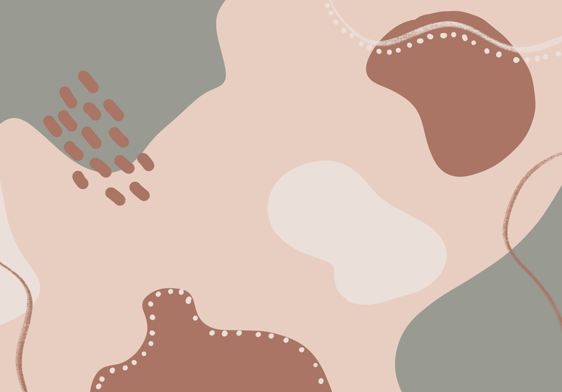 Aesthetic iPad, vector patterns, abstract organic shapes, Full HD Desktop Wallpaper