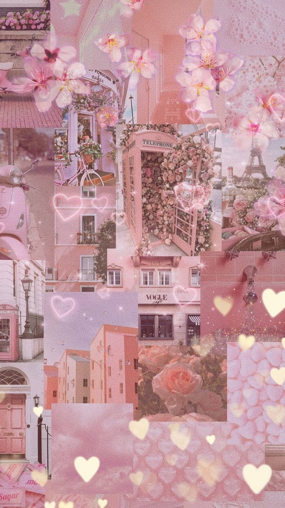 Pastel iPad, pink, Parisian scenes, HD Phone Wallpaper