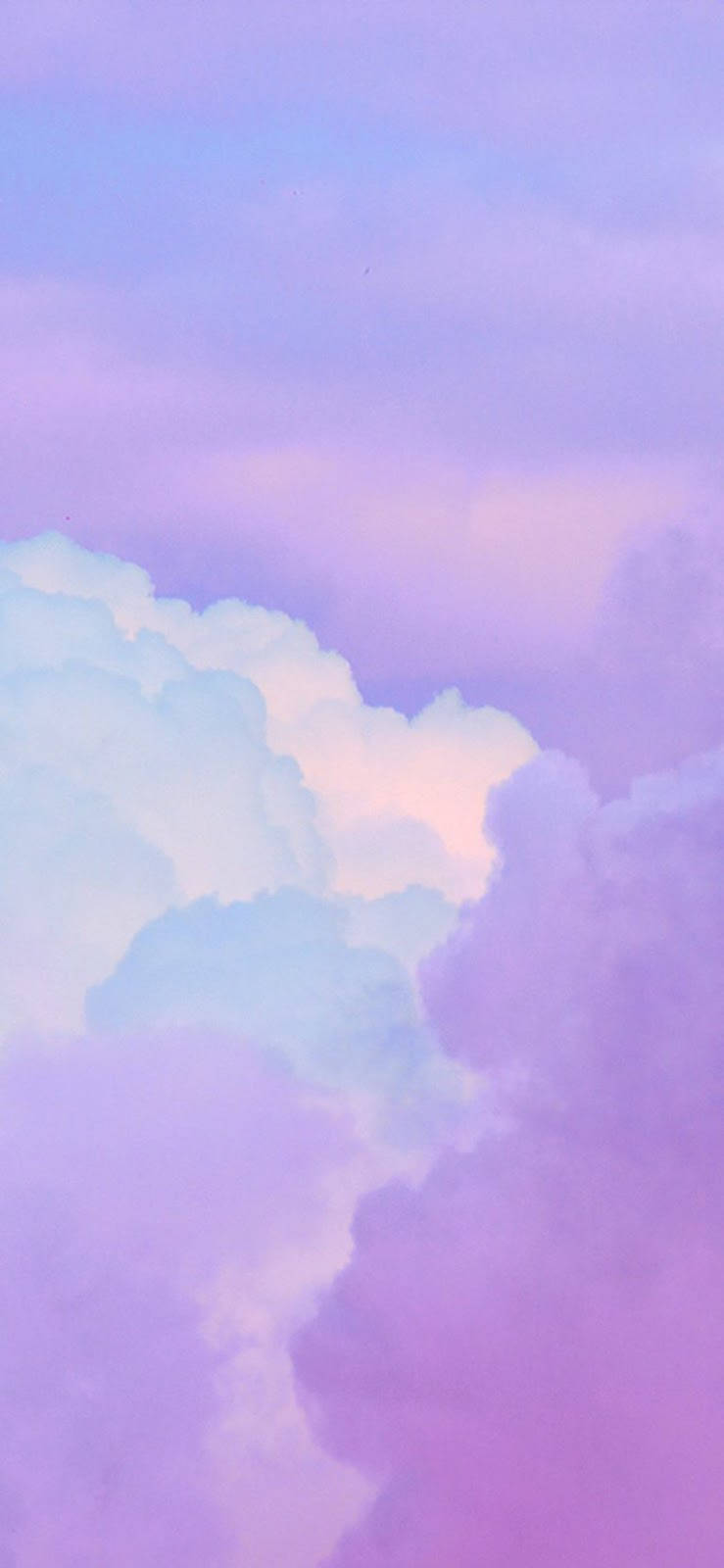 Cotton Candy Cloud Aesthetic iPhone 11, lavender, mint, HD Phone Wallpaper