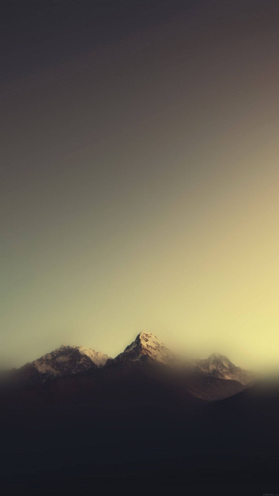 Foggy Mountain Aesthetic, iPhone 11, snowcapped mountain peaks, Full HD Phone Wallpaper