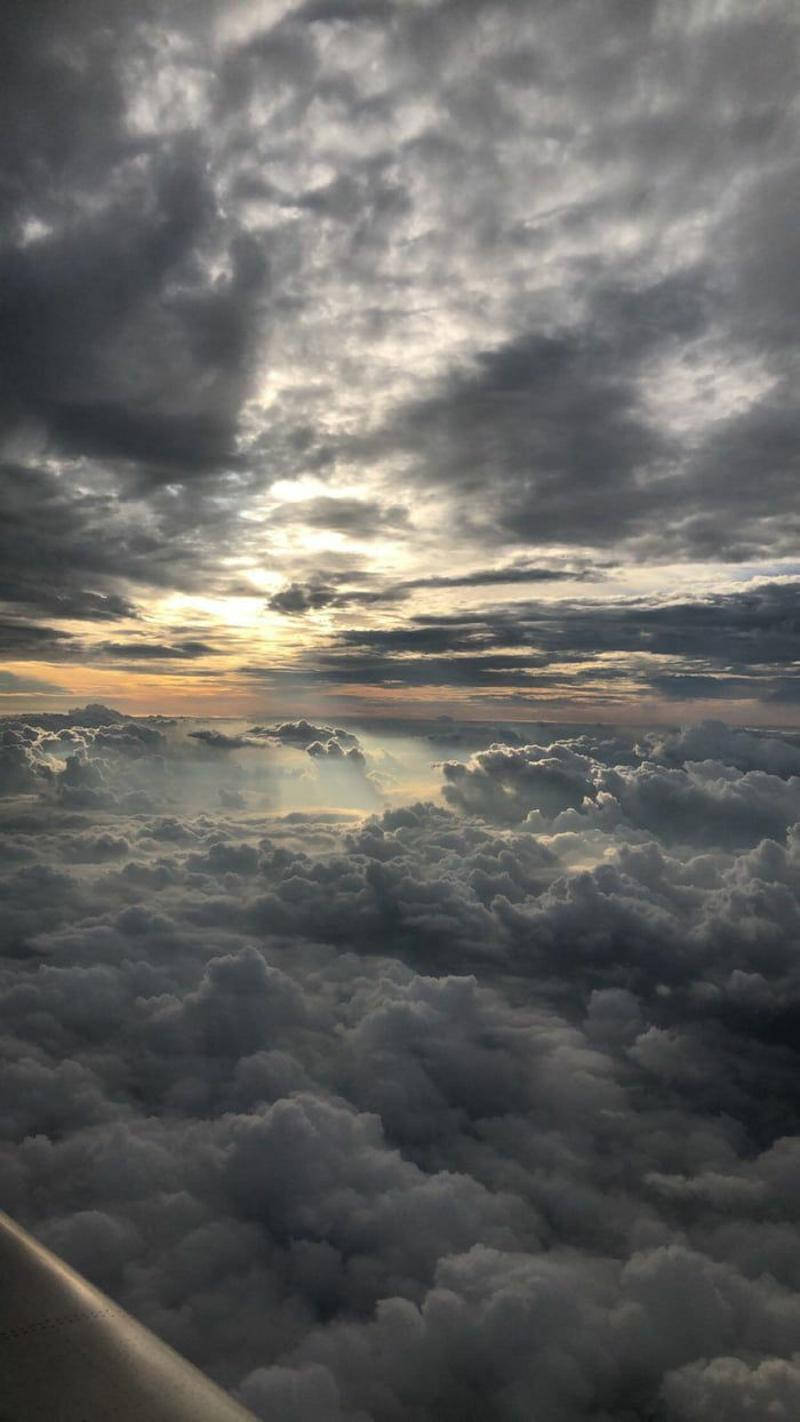 Sea of Clouds, iPhone 11, sunlight, HD Phone Wallpaper