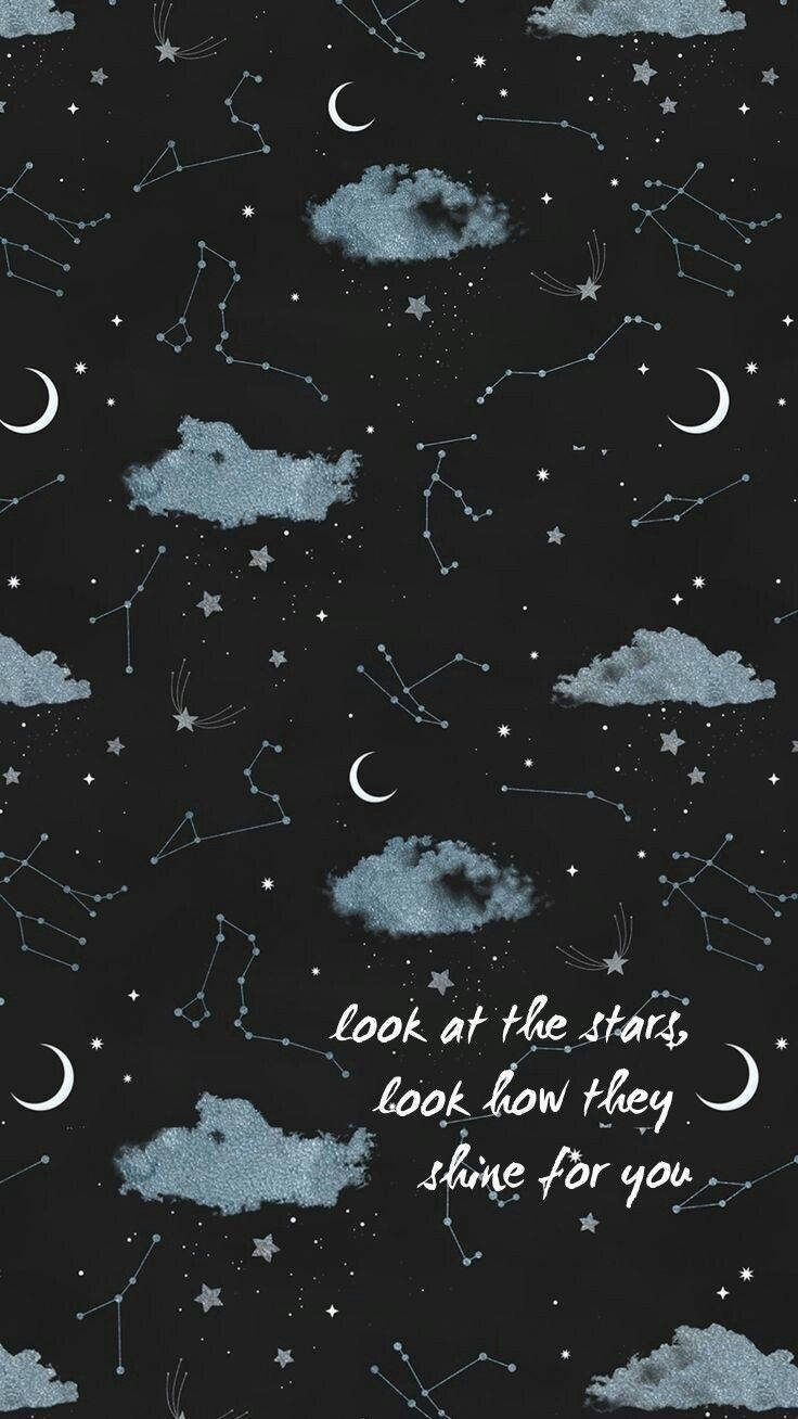 Aesthetic Constellation, iPhone, starry night sky, HD Phone Wallpaper