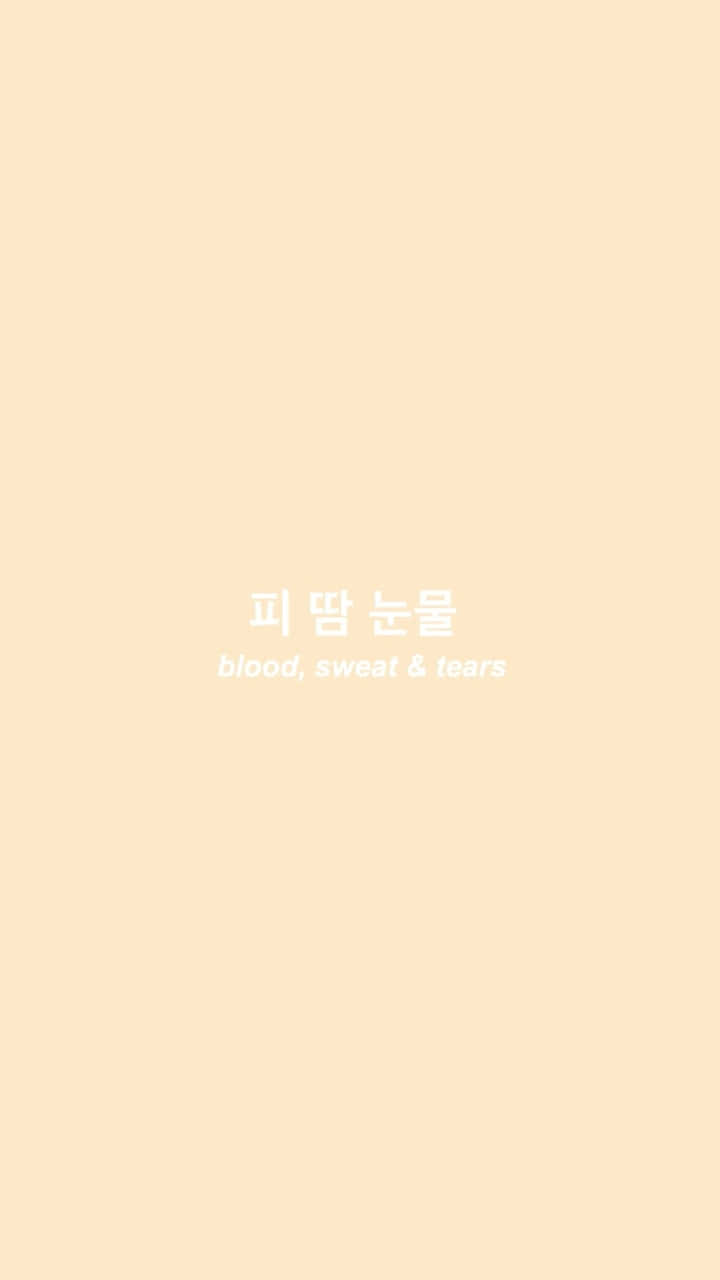 Kpop Aesthetic, blood sweat & tears, pale peach, HD Phone Wallpaper