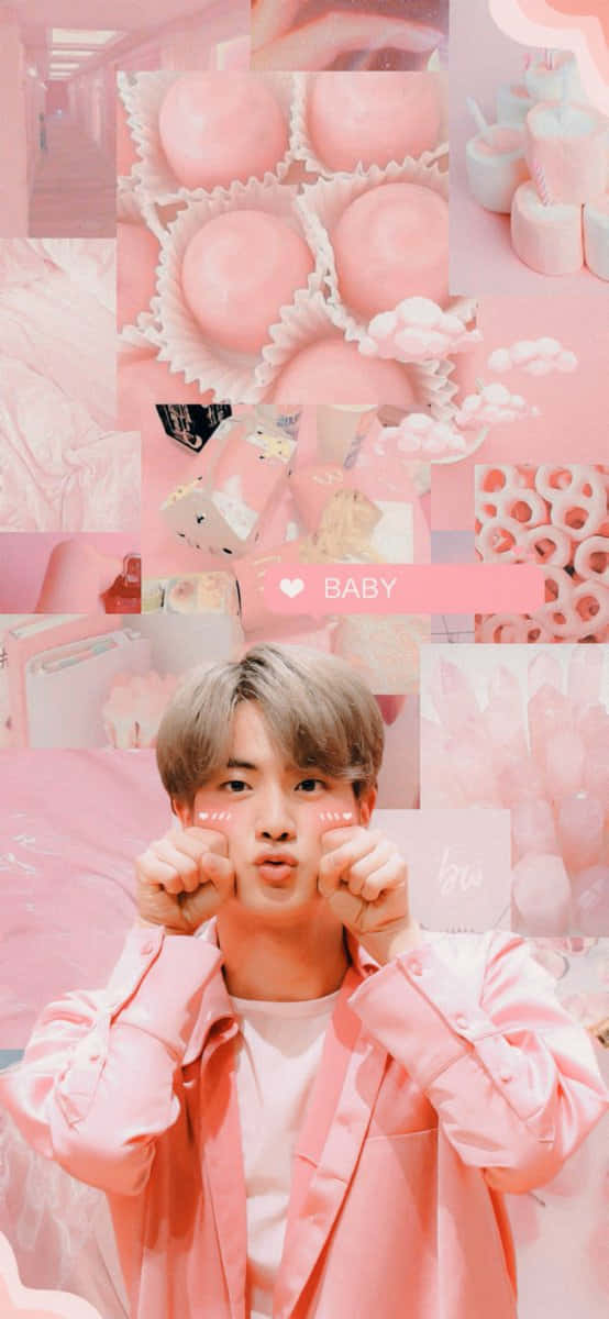 pink blazer, dreamy pink collage, sweets, SD Phone Wallpaper