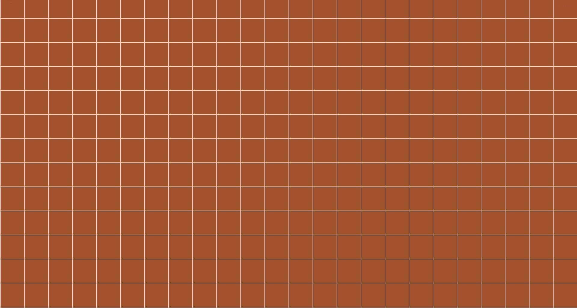 brown aesthetic grid laptop, warm terracotta tones, cream lines, Full HD Desktop Wallpaper