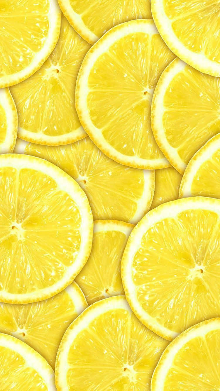 Aesthetic Lemon, vibrant yellow, lemon slices, HD Phone Wallpaper