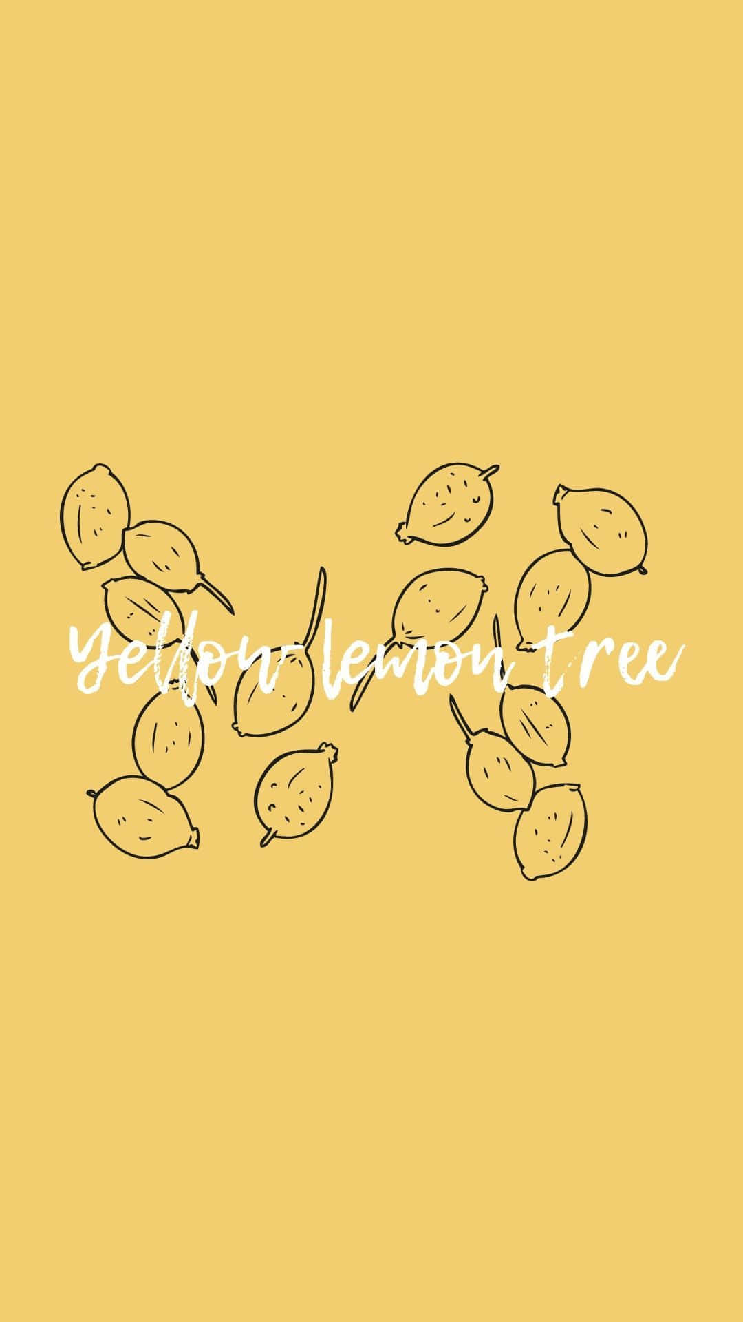 Aesthetic Lemon, lemons, tree shape, Full HD Phone Wallpaper