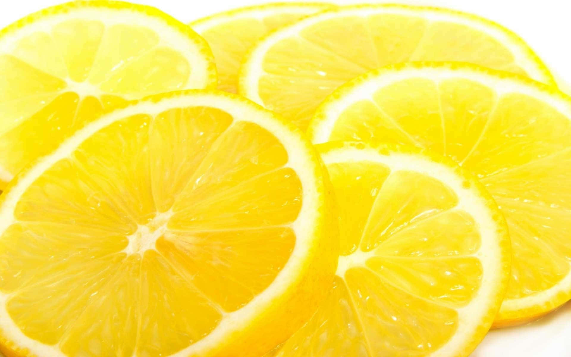 Aesthetic Lemon, lemon slices, vibrant yellow, Full HD Desktop Wallpaper
