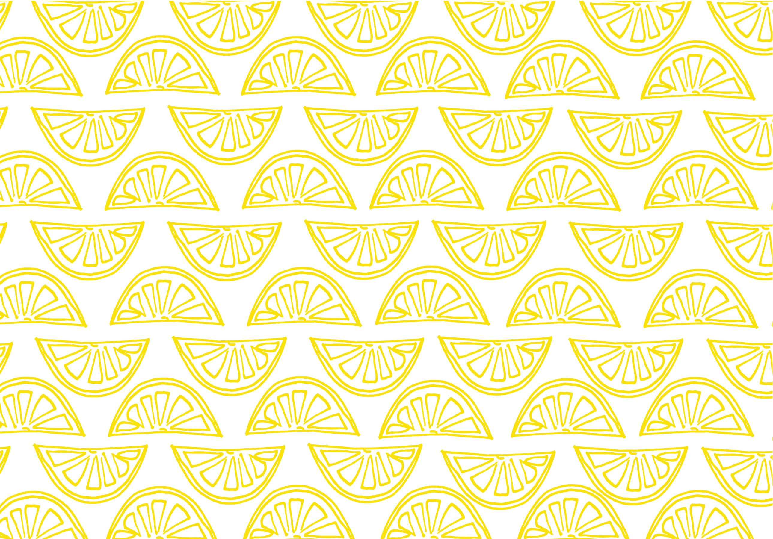 Aesthetic Lemon, lemon slice, bright yellow, 2K Desktop Wallpaper