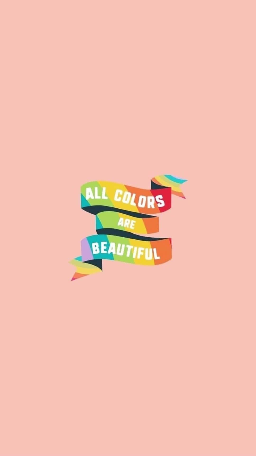 Aesthetic LGBT Rainbow, pastel pink, rainbow ribbon, Full HD Phone Wallpaper