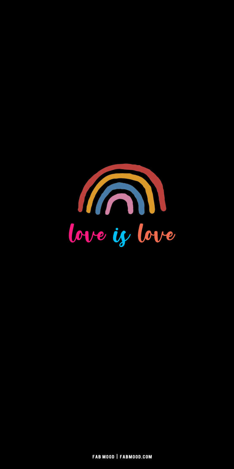 Aesthetic LGBT Rainbow, rainbow, love is love, HD Phone Wallpaper