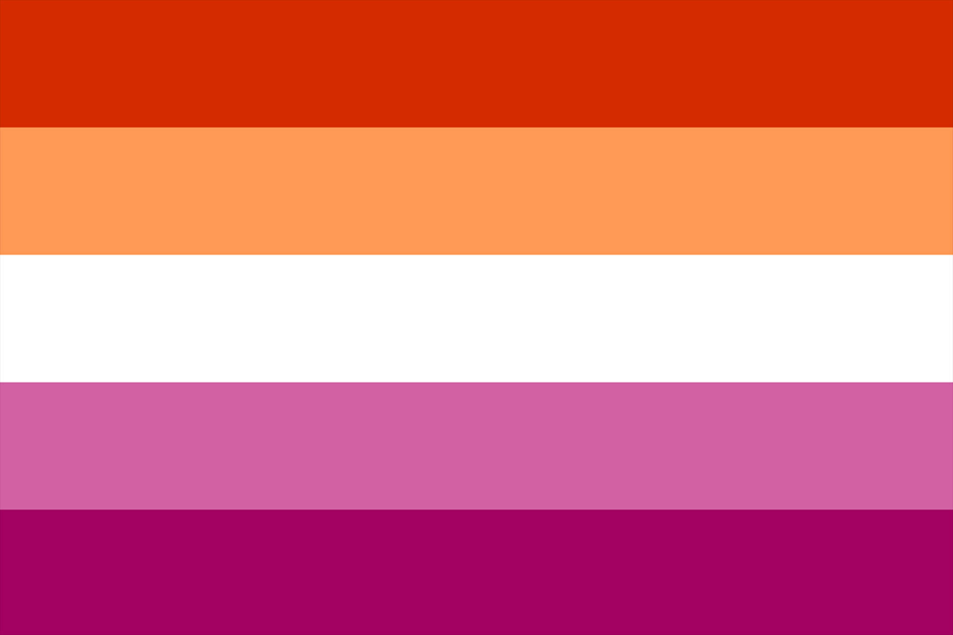lesbian aesthetic pride flag, red, orange, Full HD Desktop Wallpaper