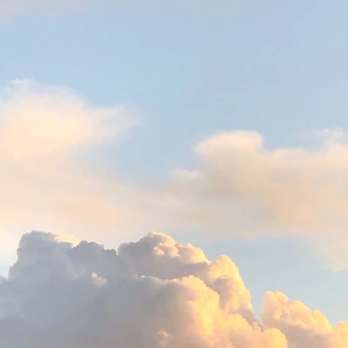 Thick Cloud, aesthetic light blue, pale blue sky, SD Desktop Wallpaper