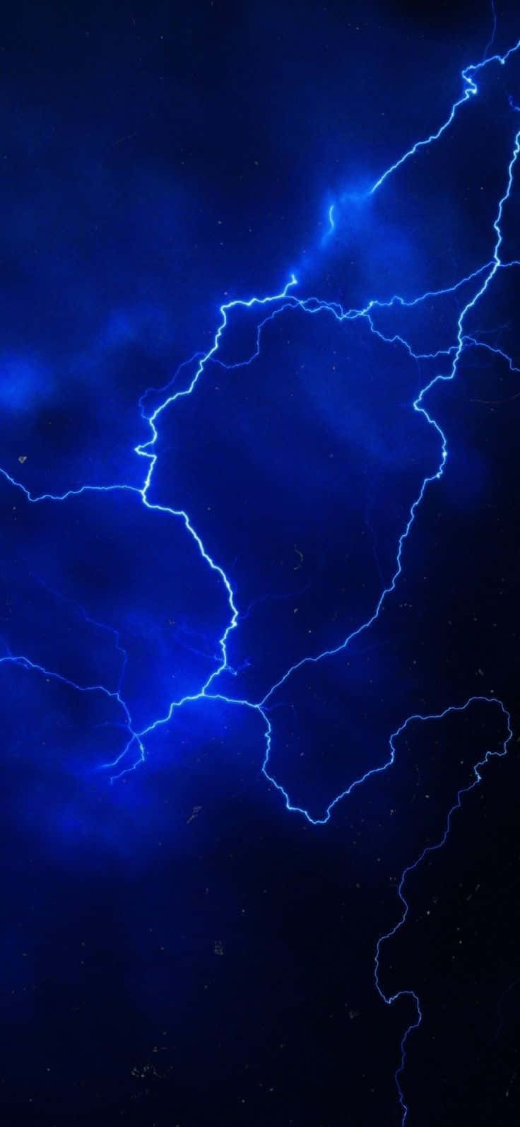 electric blue, lightning, deep indigo, HD Phone Wallpaper