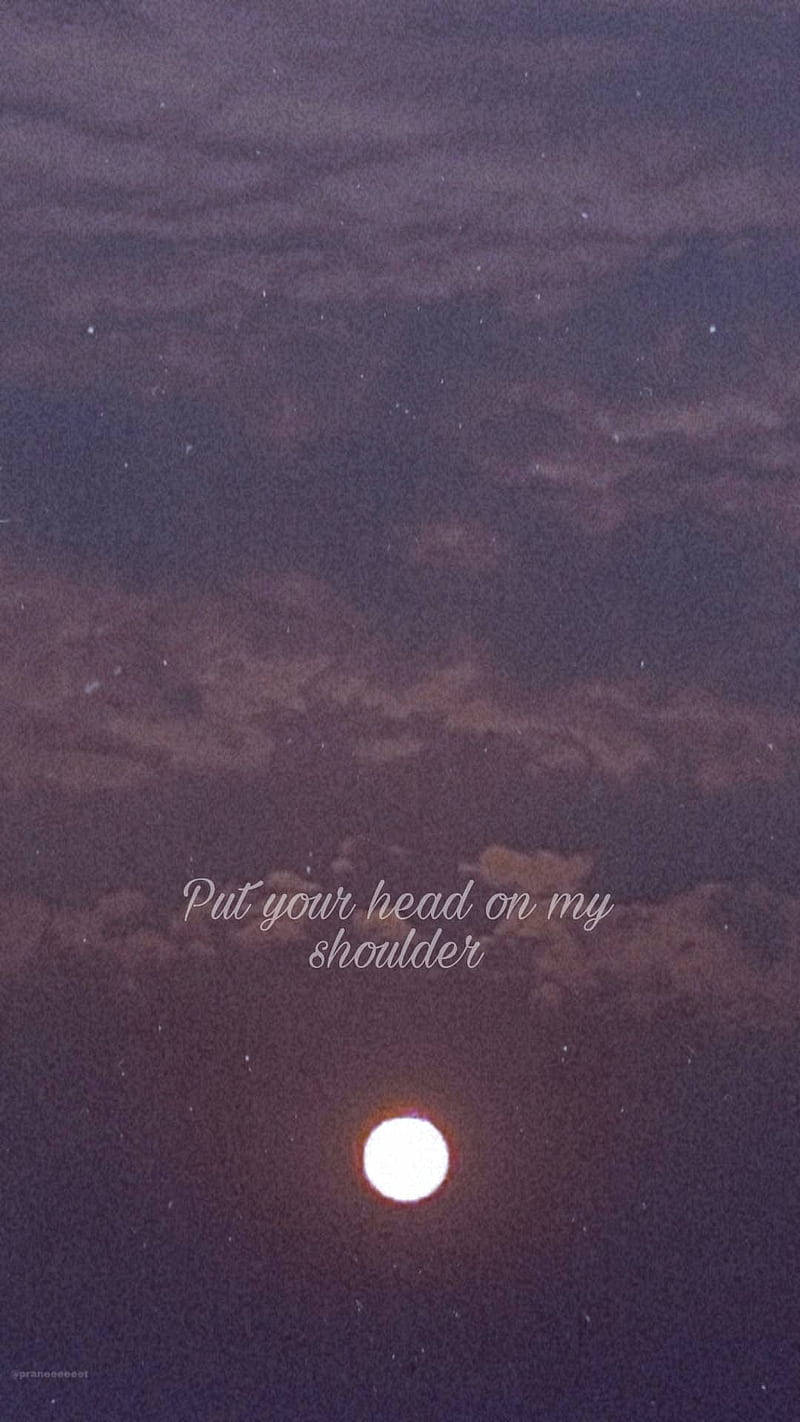 Aesthetic Love, full moon, textured purple clouds, HD Phone Wallpaper