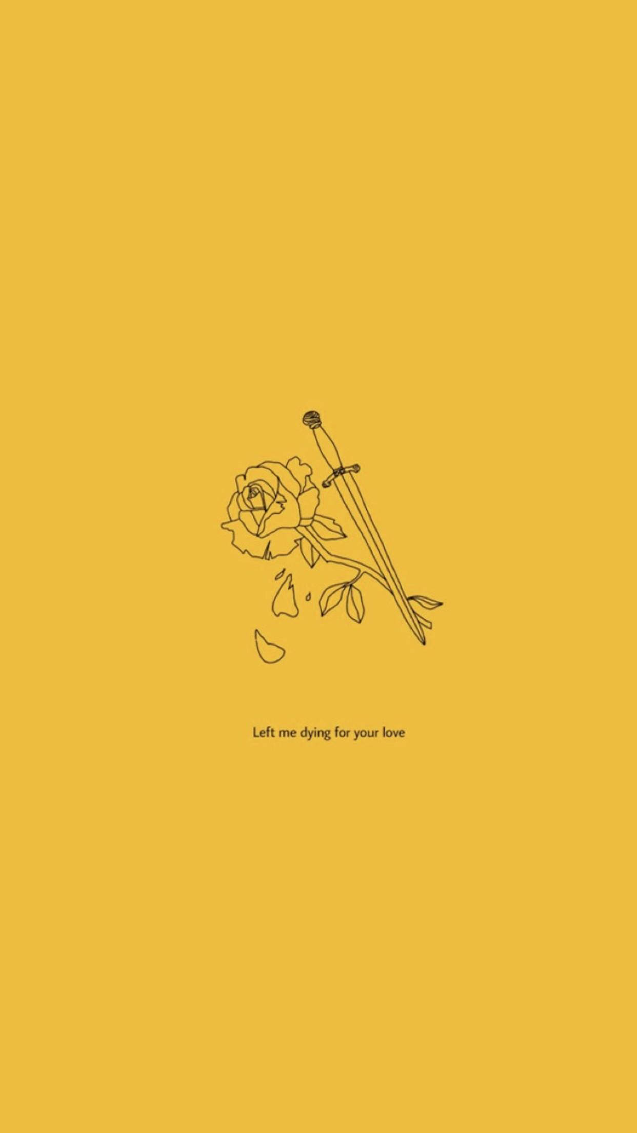 Aesthetic Love, rose, dagger, Full HD Phone Wallpaper