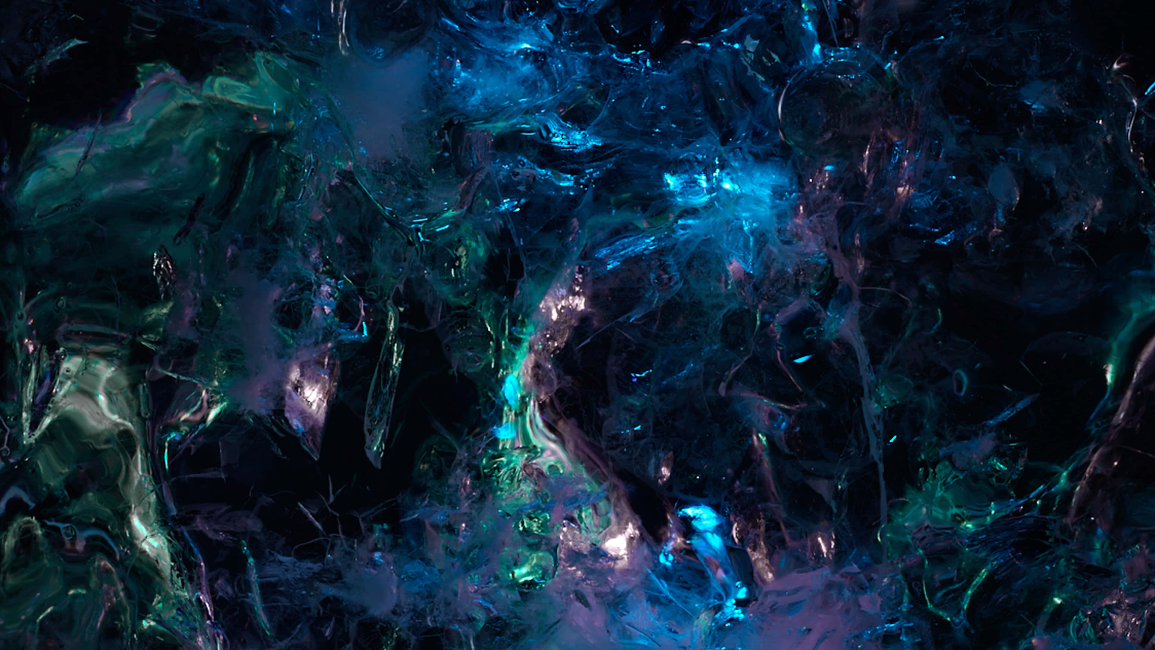 grunge aesthetic mac, vibrant blue, teal liquid swirls, 4K Desktop Wallpaper