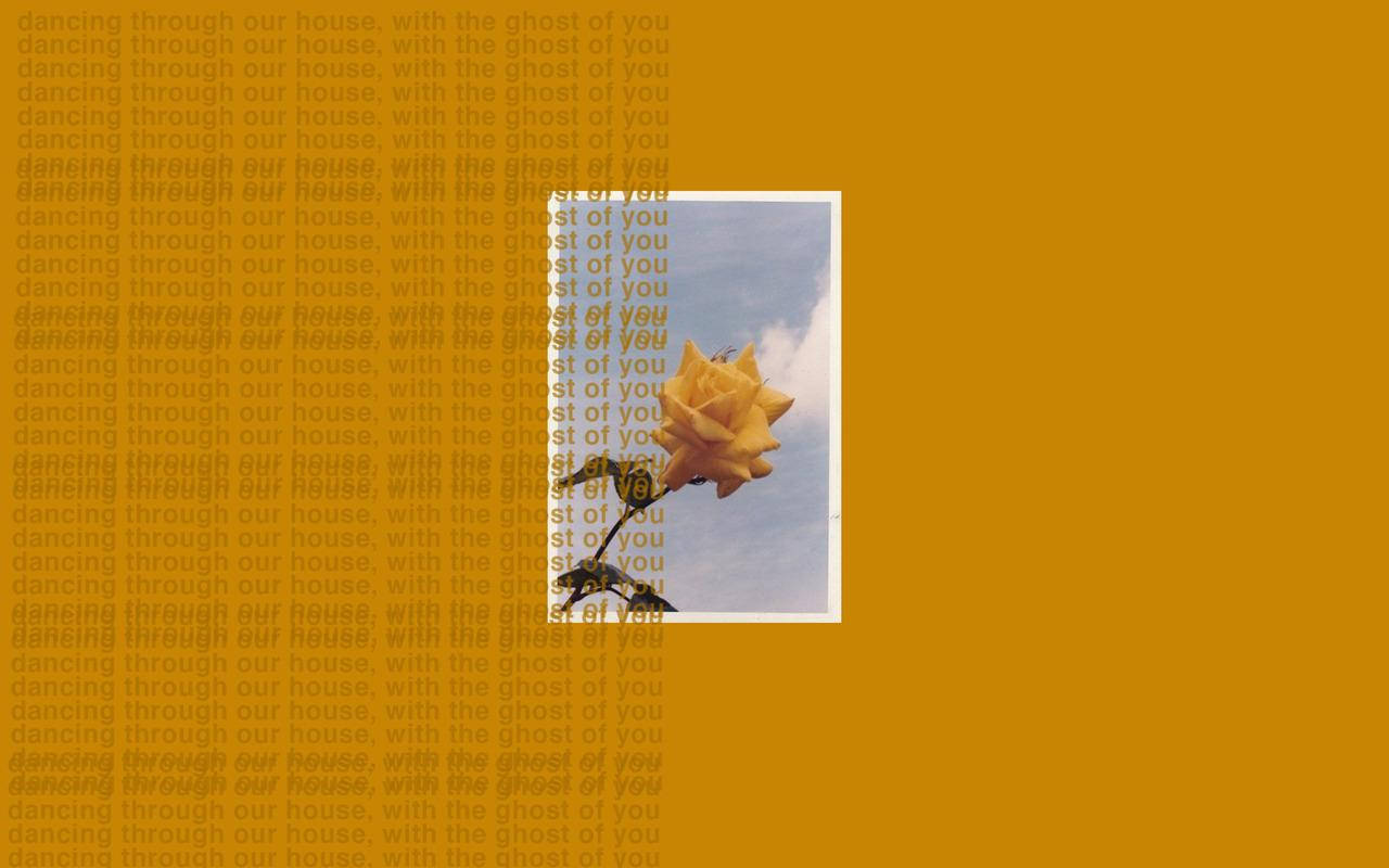 Aesthetic MacBook, yellow rose, blue sky, HD Desktop Wallpaper