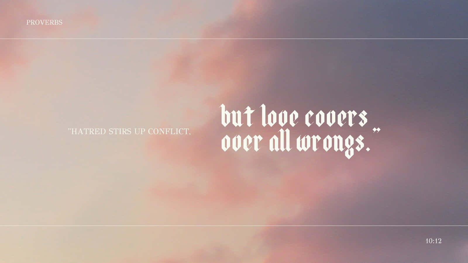 MacBook, Proverbs 10:12, pastel sky, HD Desktop Wallpaper