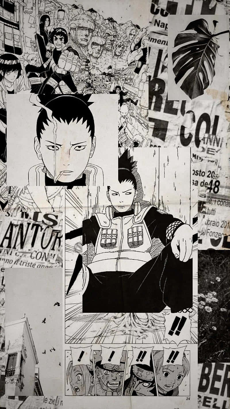 manga, anime, black and white, HD Phone Wallpaper