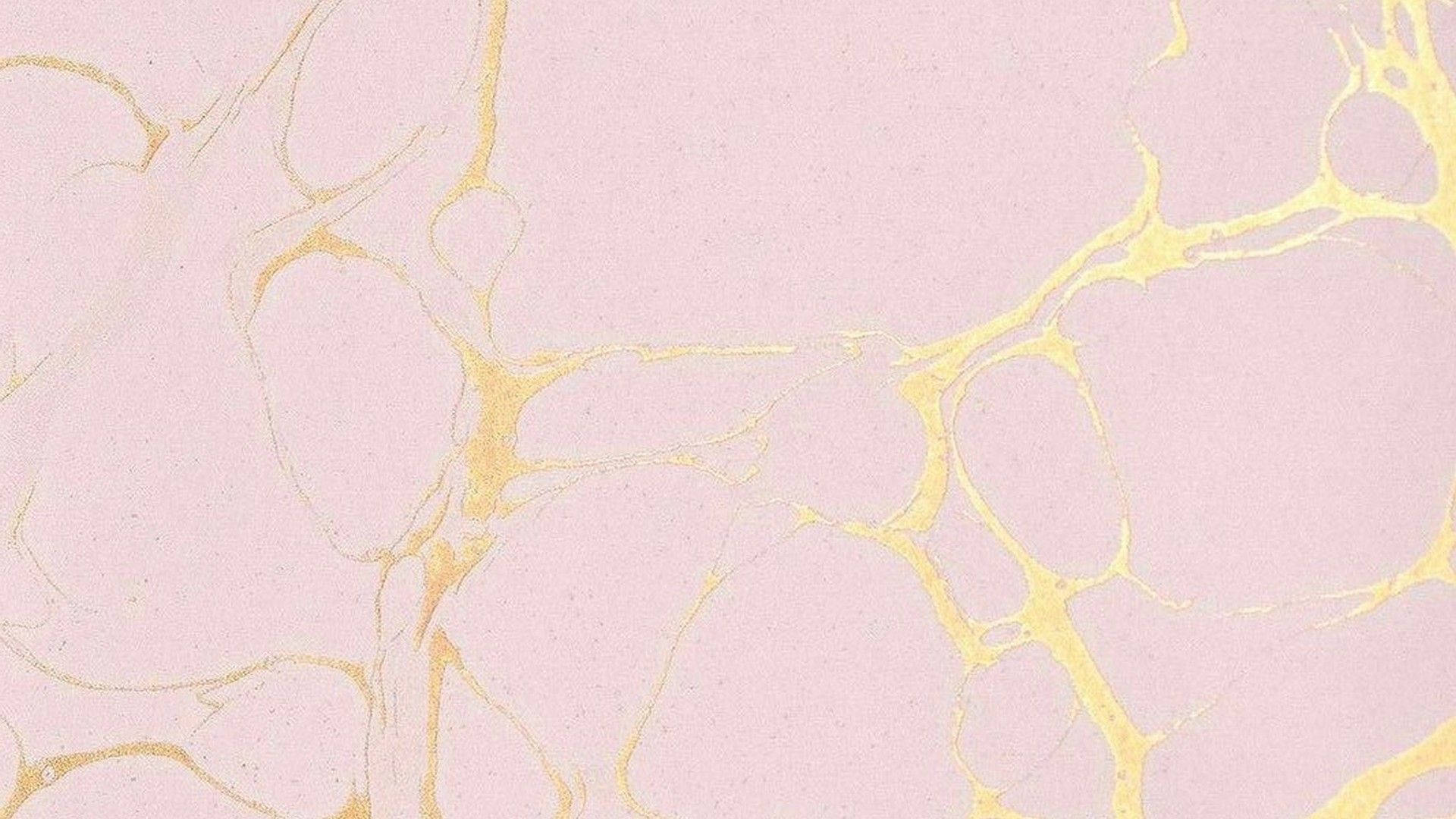 aesthetic marble design, pink, gold, Full HD Desktop Wallpaper