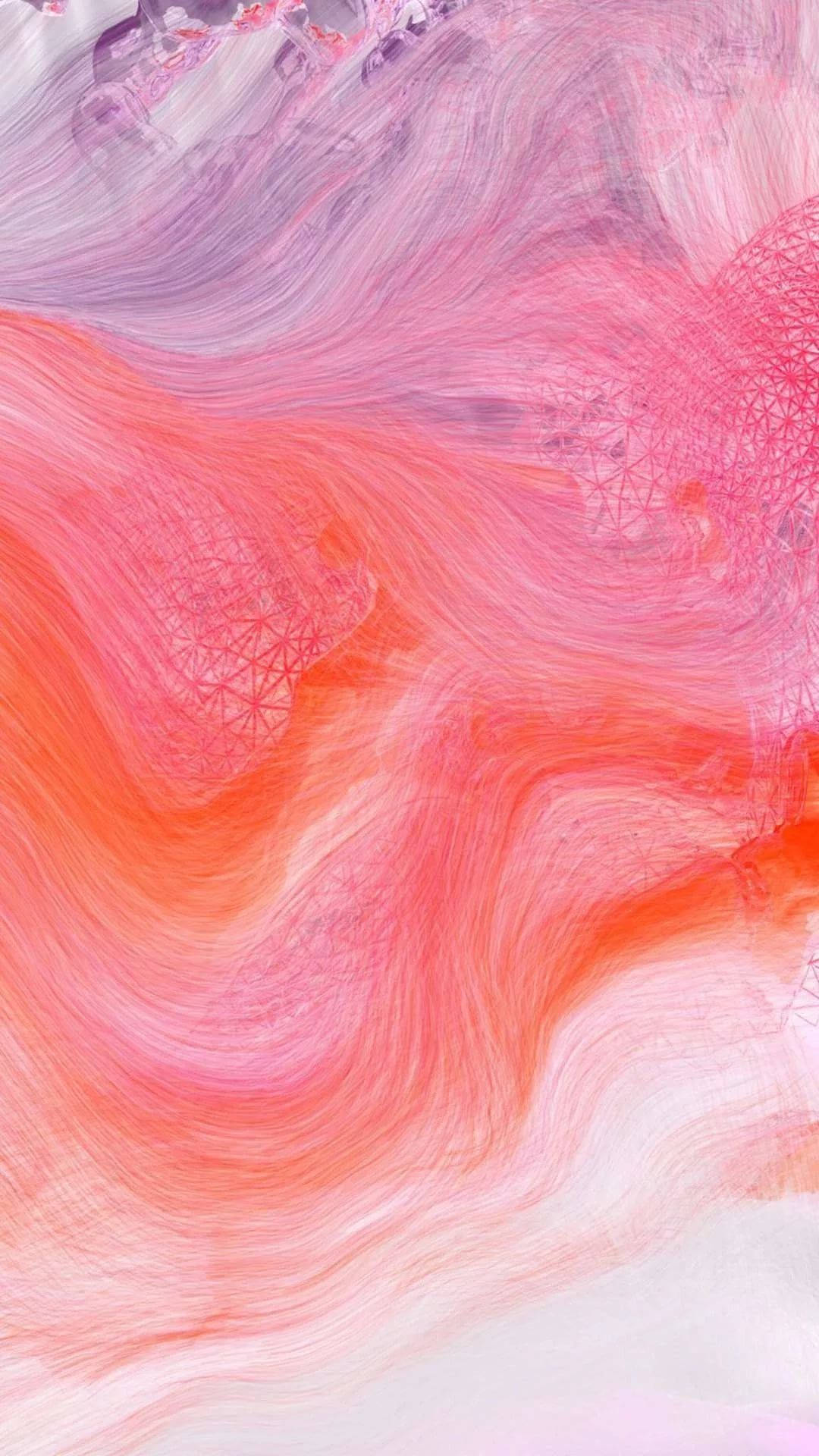 orange and pink marble iphone, coral pink, lavender, Full HD Phone Wallpaper
