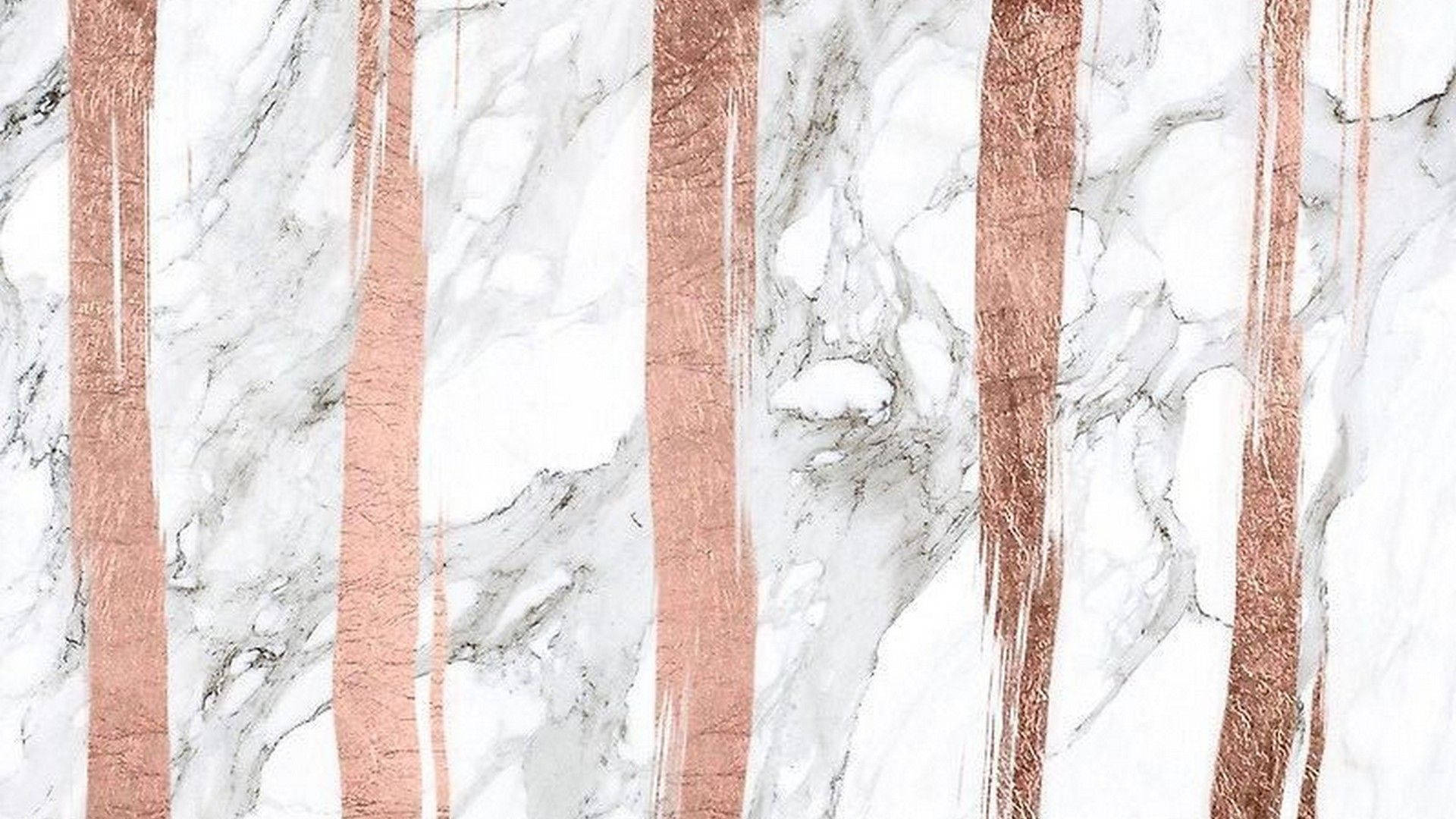 white marble, grey marble, rose gold vertical stripes, Full HD Desktop Wallpaper