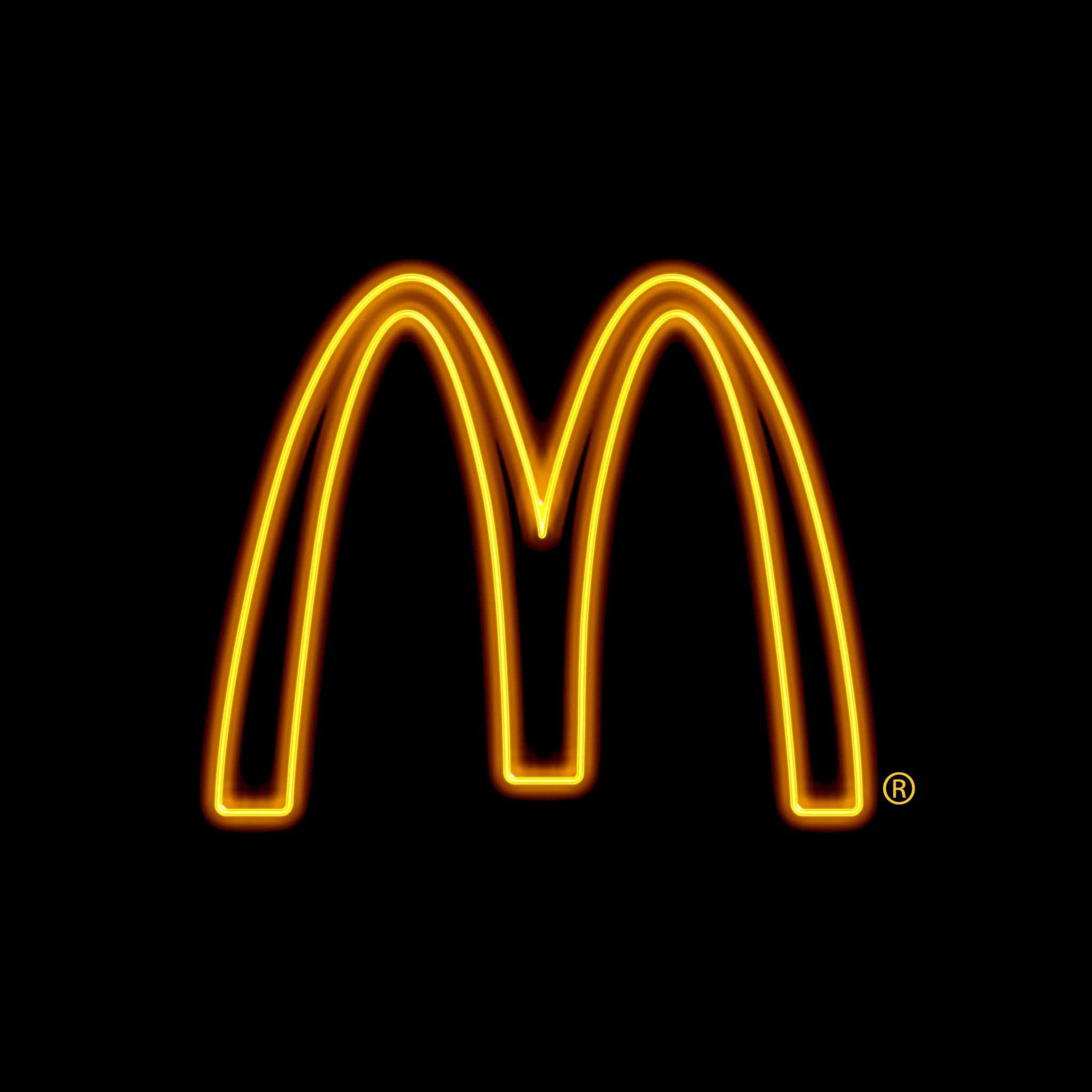 Aesthetic Mcdonalds, golden arches McDonald's logo, vibrant green surroundings, Full HD Desktop Wallpaper