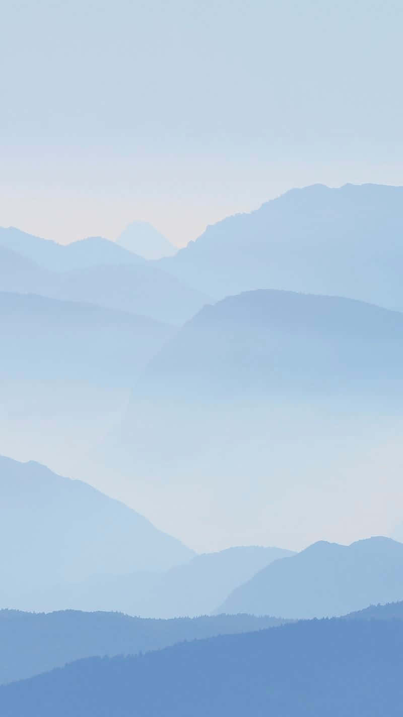 iPhone, minimalist aesthetic, mountain ranges, HD Phone Wallpaper