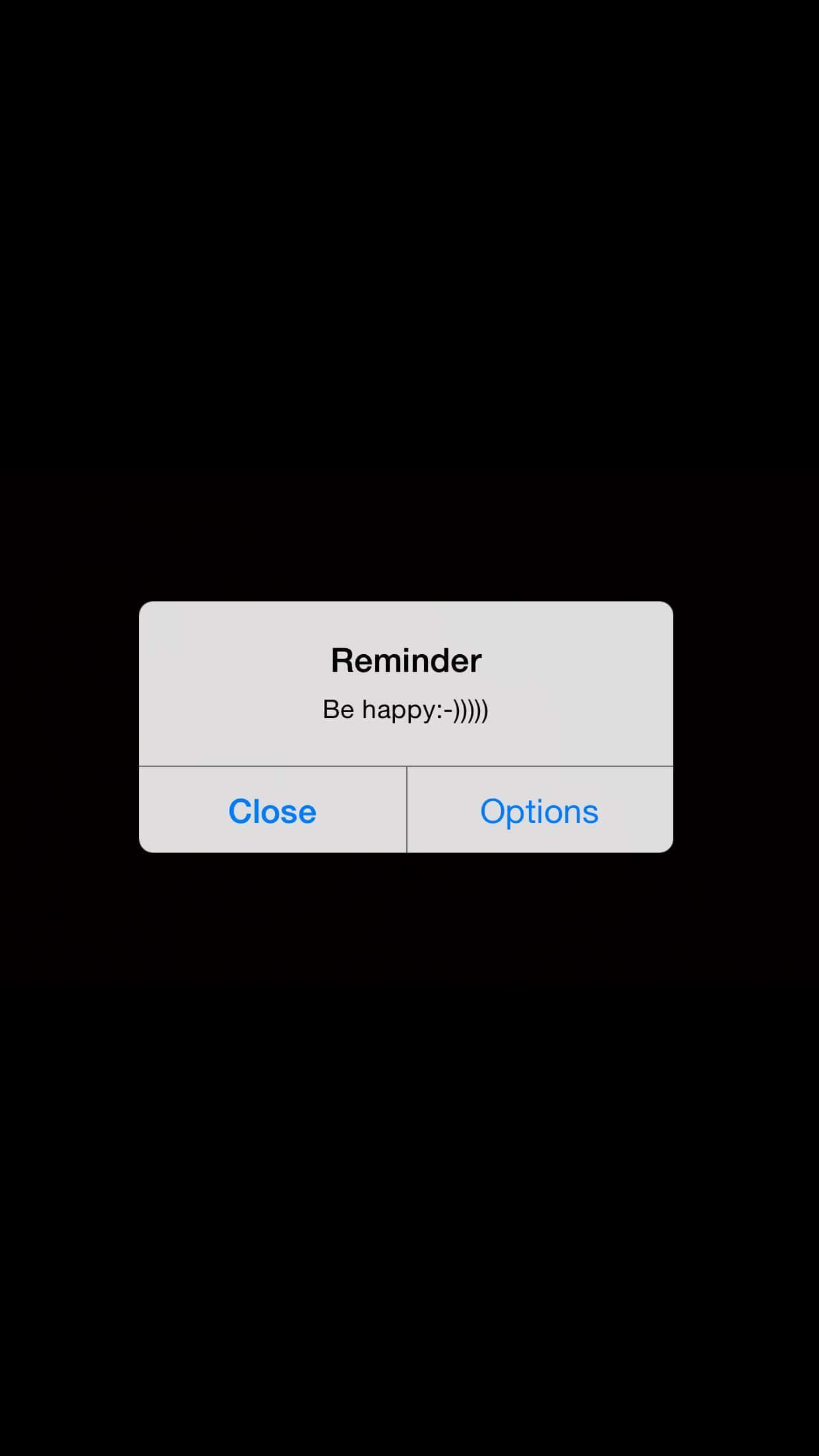 Aesthetic Mood, black screen, minimalist reminder pop-up, Full HD Phone Wallpaper