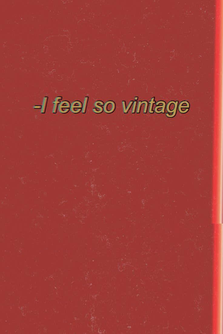 vintage, deep red, retro font, SD Phone Wallpaper