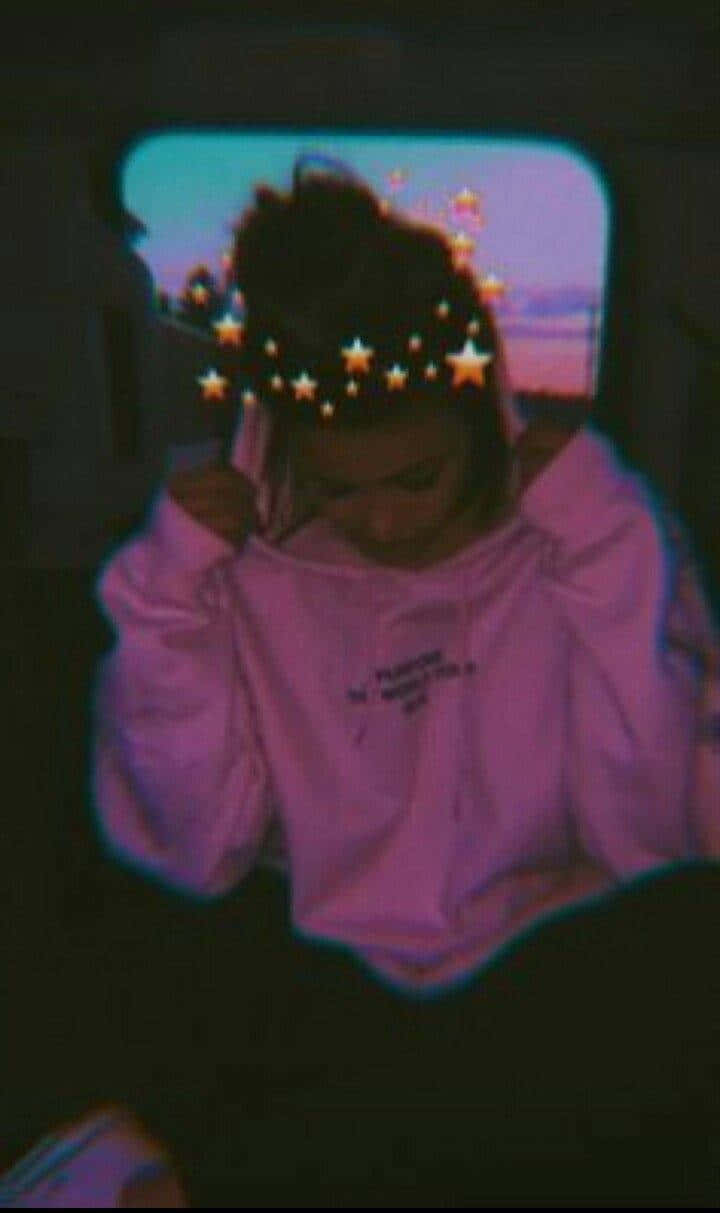 Aesthetic Mood, pink hoodie, vehicle, SD Phone Wallpaper